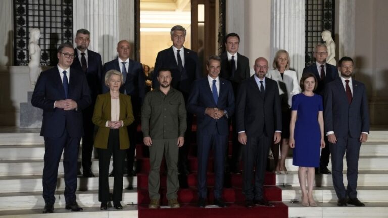 Ukrainian President Zelensky meets Balkan leaders in Athens