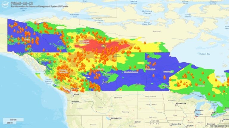 What NASA’s latest wildfire map shows
