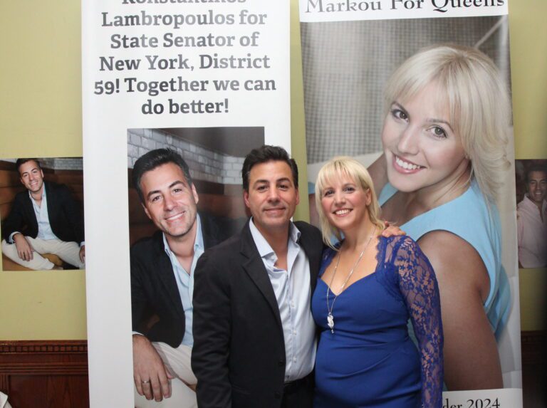 Gus Lampropoulos announces candidacy for New York State Senate;  Maria Markou for Astoria District Chief