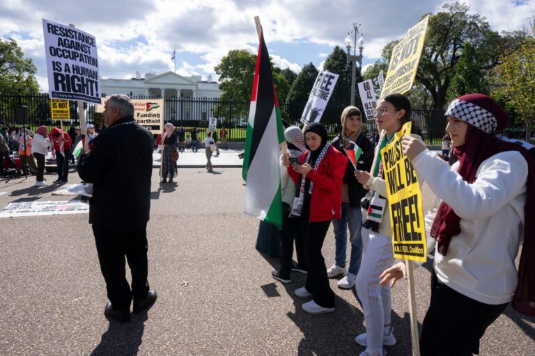 Israeli, Palestinian supporters rally in US as Israel declares war after Hamas attack