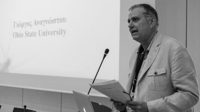 Yiorgos Anagnostou will speak about his migrant experience