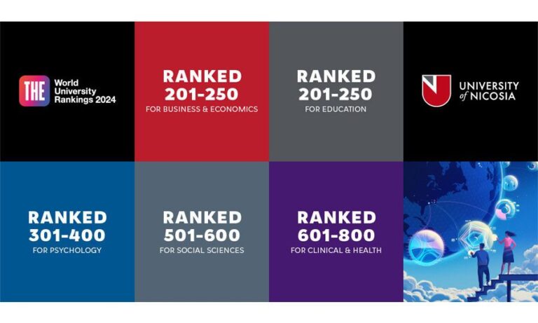 No. 1 in business and economics, no. 1* in education and no. 1** in psychology, in Cyprus and Greece, KNEWS