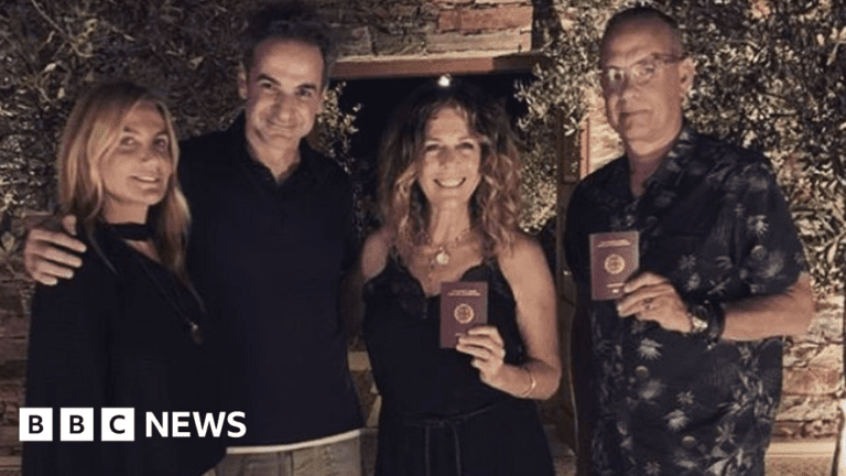 Tom Hanks and Rita Wilson officially become Greek citizens