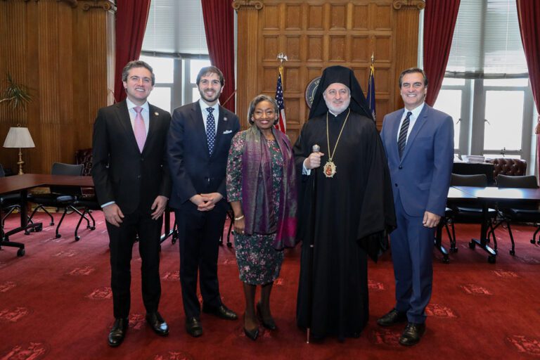 Deputy Senate Leader Gianaris and Hellenic State Lawmakers celebrate Greek Independence Day at the New York Capitol and welcome Archbishop Elpidophoros to Albany.